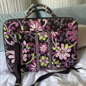 Vera Bradley Floral Laptop Bag with Strap